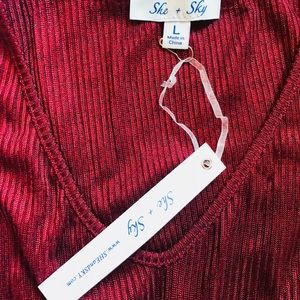 Brand new she and sky red romper